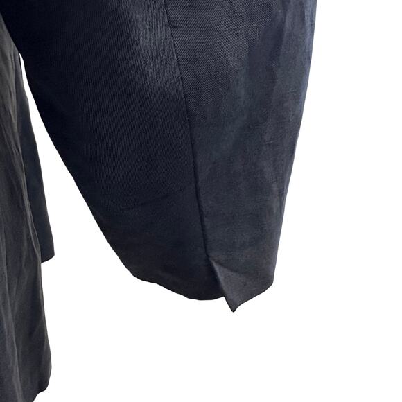 PURE Collection Silk Linen Open Front Jacket Charcoal 18 - Picture 8 of 9